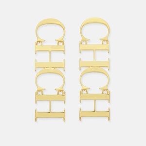 Carolina Herrera Between the Lines Gold earrings